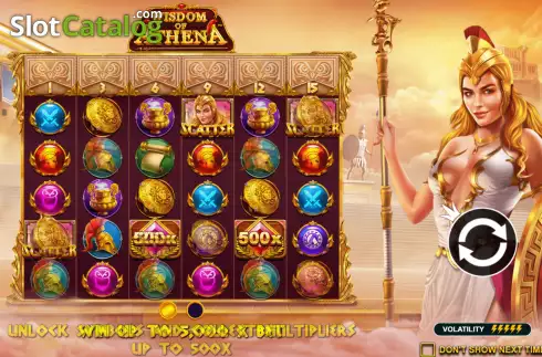 Скрин2. Wisdom of Athena (Pragmatic Play) слот