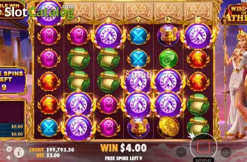Скрин5. Wisdom of Athena (Pragmatic Play) слот