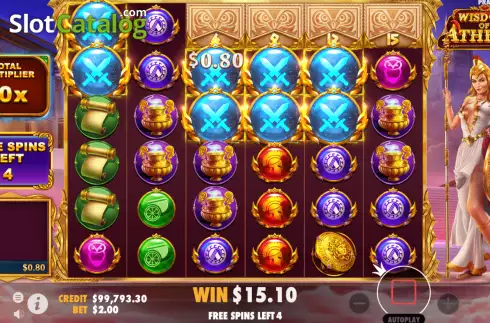 Скрин6. Wisdom of Athena (Pragmatic Play) слот