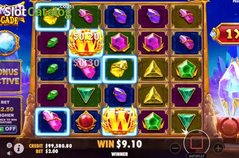 Скрин5. Diamond Cascade (Pragmatic Play) слот