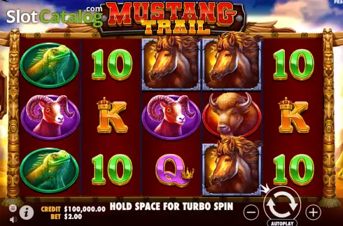 Скрин2. Mustang Trail слот