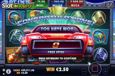 Скрин8. Racing Joker слот