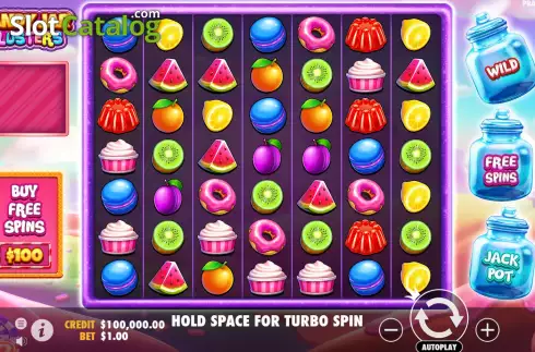 Скрин2. Candy Jar Clusters слот