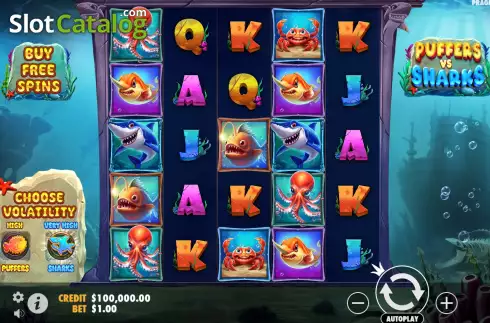 Скрин3. Puffers Vs Sharks слот