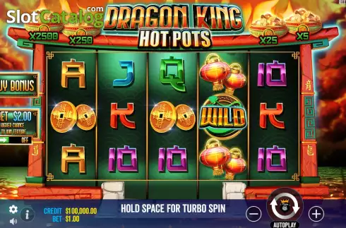Скрин2. Dragon King Hot Pots слот