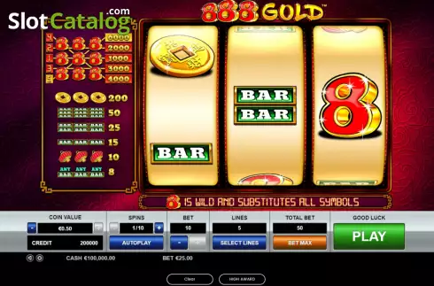 Скрин2. 888 Gold слот