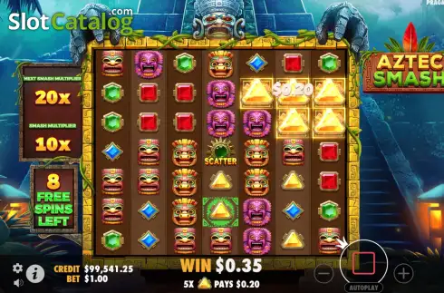 Скрин9. Aztec Smash слот