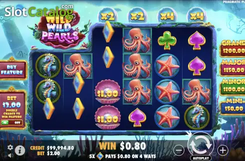 Скрин3. Wild Wild Pearls слот