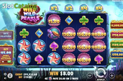 Скрин4. Wild Wild Pearls слот