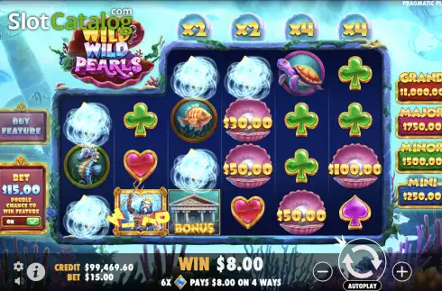 Скрин5. Wild Wild Pearls слот