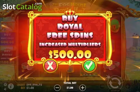 Скрин6. The Dog House Royal Hunt слот