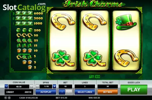 Скрин4. Irish Charms (Pragmatic Play) слот