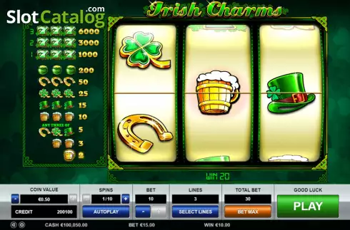 Скрин6. Irish Charms (Pragmatic Play) слот