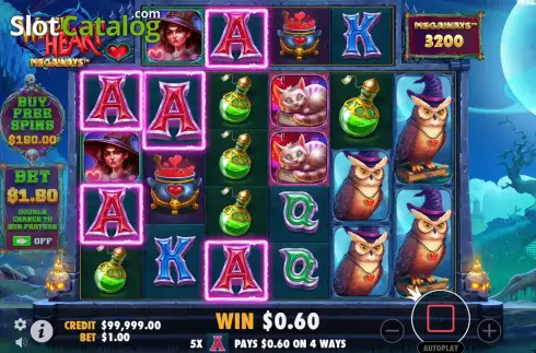 Скрин3. Witch Heart Megaways слот