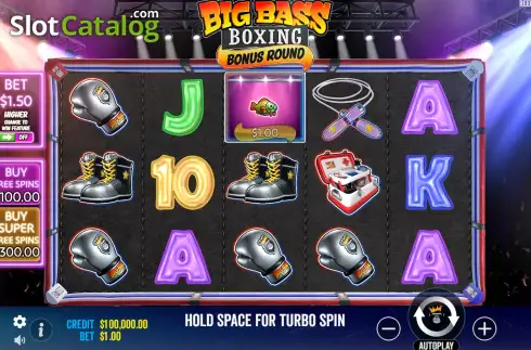 Скрин3. Big Bass Boxing Bonus Round слот