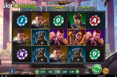 Скрин2. Viper City Heist слот
