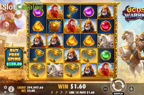 Скрин3. Gods vs Warriors слот