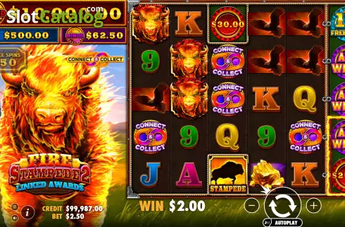 Скрин3. Fire Stampede 2 слот