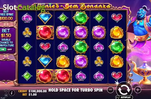 Скрин2. Genie’s Gem Bonanza слот