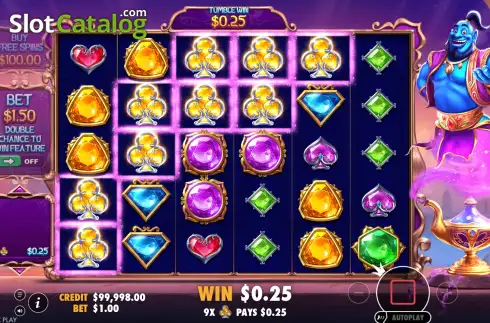 Скрин3. Genie’s Gem Bonanza слот