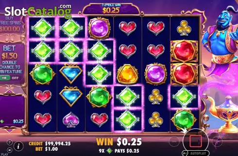 Скрин4. Genie’s Gem Bonanza слот