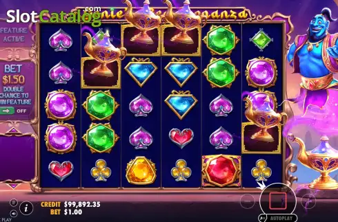 Скрин7. Genie’s Gem Bonanza слот
