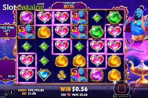 Скрин9. Genie’s Gem Bonanza слот