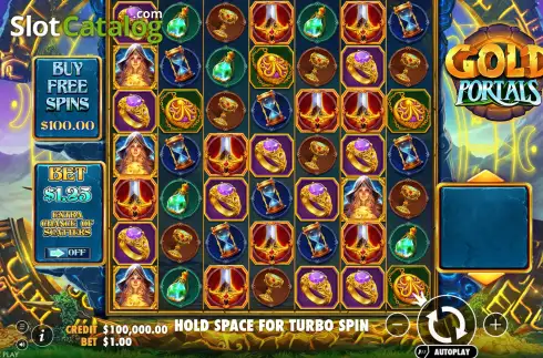 Скрин2. Gold Portals слот