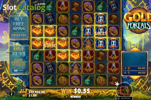 Скрин3. Gold Portals слот