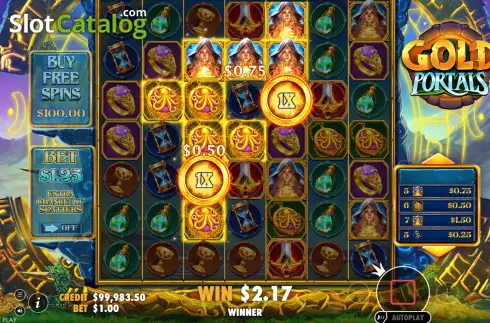 Скрин4. Gold Portals слот