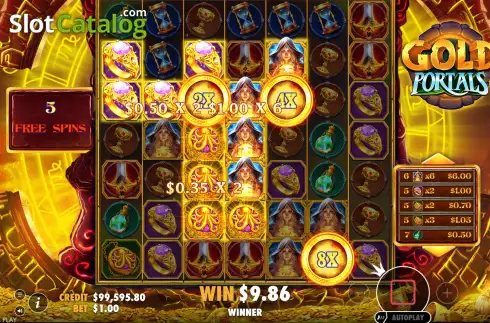 Скрин9. Gold Portals слот