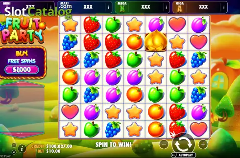 Скрин2. Fruit Party Oranje Jackpot слот