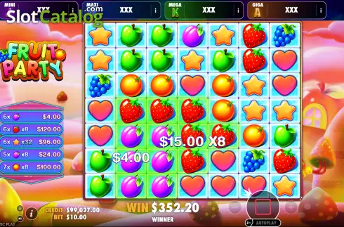 Скрин3. Fruit Party Oranje Jackpot слот