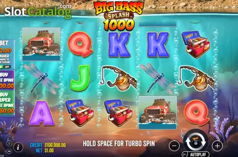 Скрин2. Big Bass Splash 1000 слот