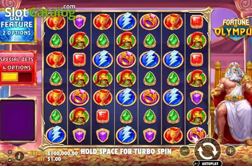 Скрин2. Fortune of Olympus (Pragmatic Play) слот