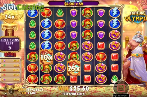 Скрин3. Fortune of Olympus (Pragmatic Play) слот