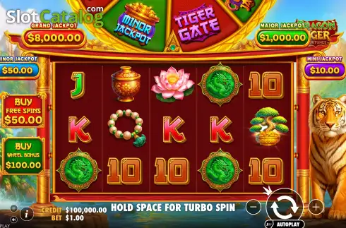 Скрин2. Dragon Tiger Fortunes слот