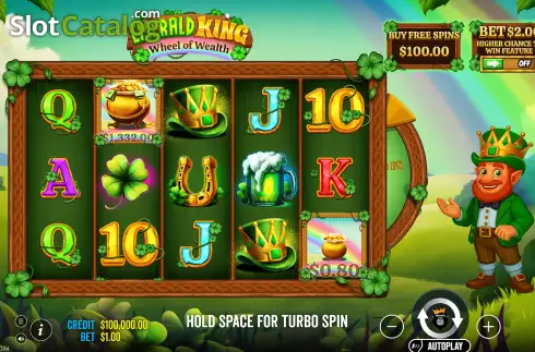 Скрин2. Emerald King Wheel of Wealth слот
