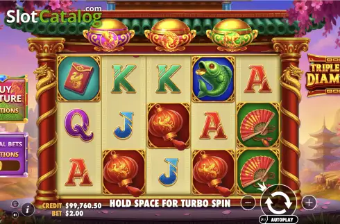 Скрин2. Triple Pot Diamond слот