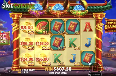 Скрин3. Triple Pot Diamond слот