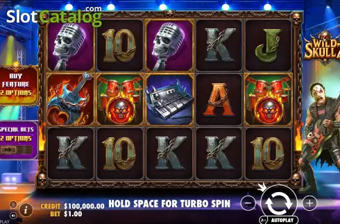 Скрин2. Wild Skullz слот