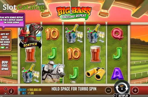 Скрин2. Big Bass Raceday Repeat слот