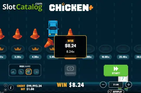 Скрин3. Chicken+ (Pragmatic Play) слот