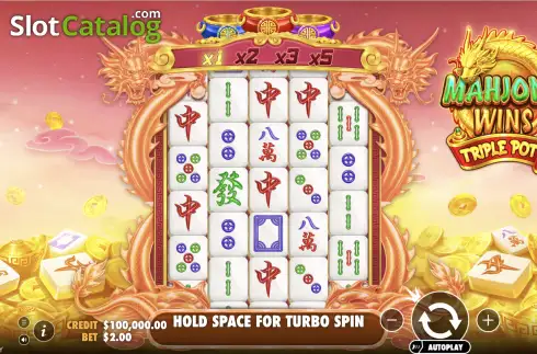 Скрин2. Mahjong Wins Triple Pot слот
