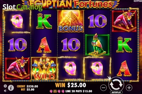 Скрин4. Egyptian Fortunes слот