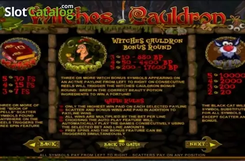 Скрин5. Witches Cauldron слот
