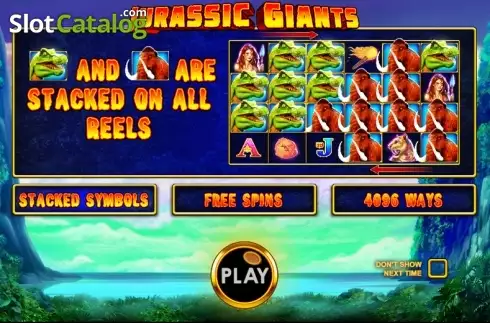 Скрин2. Jurassic Giants слот