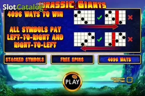 Скрин3. Jurassic Giants слот