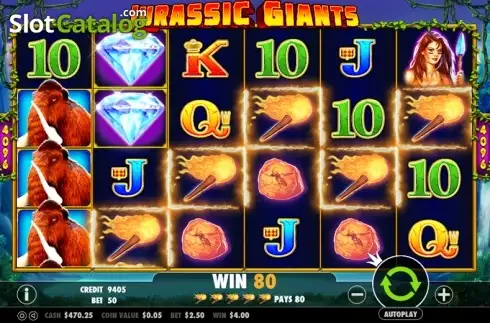 Скрин5. Jurassic Giants слот