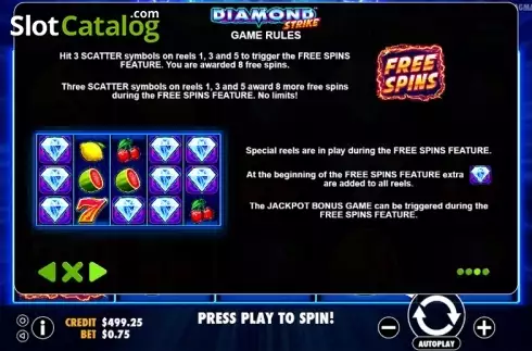 Скрин9. Diamond Strike (Pragmatic Play) слот